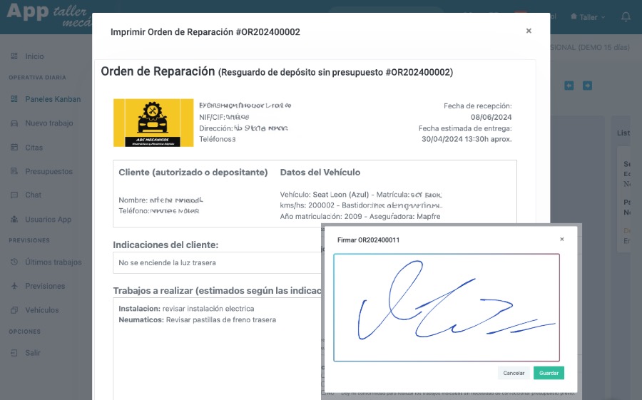 Orde de reparación